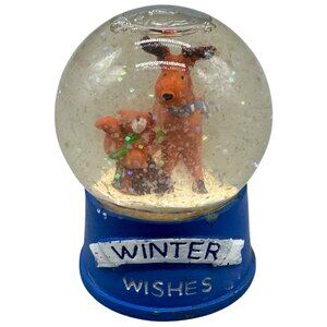 Vintage Greenbrier International Inc. Winter Wishes Snow Globe Deer READ